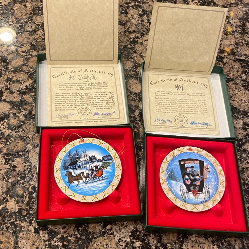 Bradford Exchange Christmas Ornaments Set